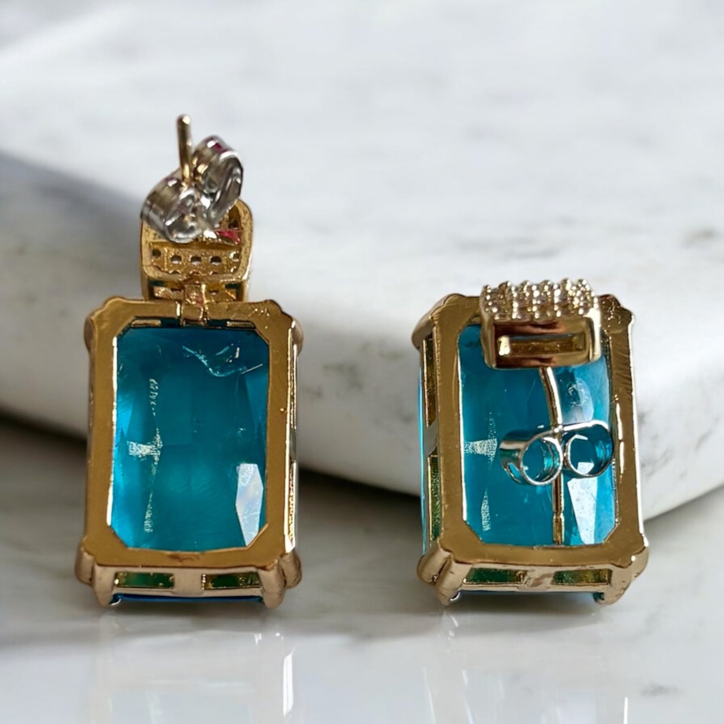 Blue Princess Drop Earring