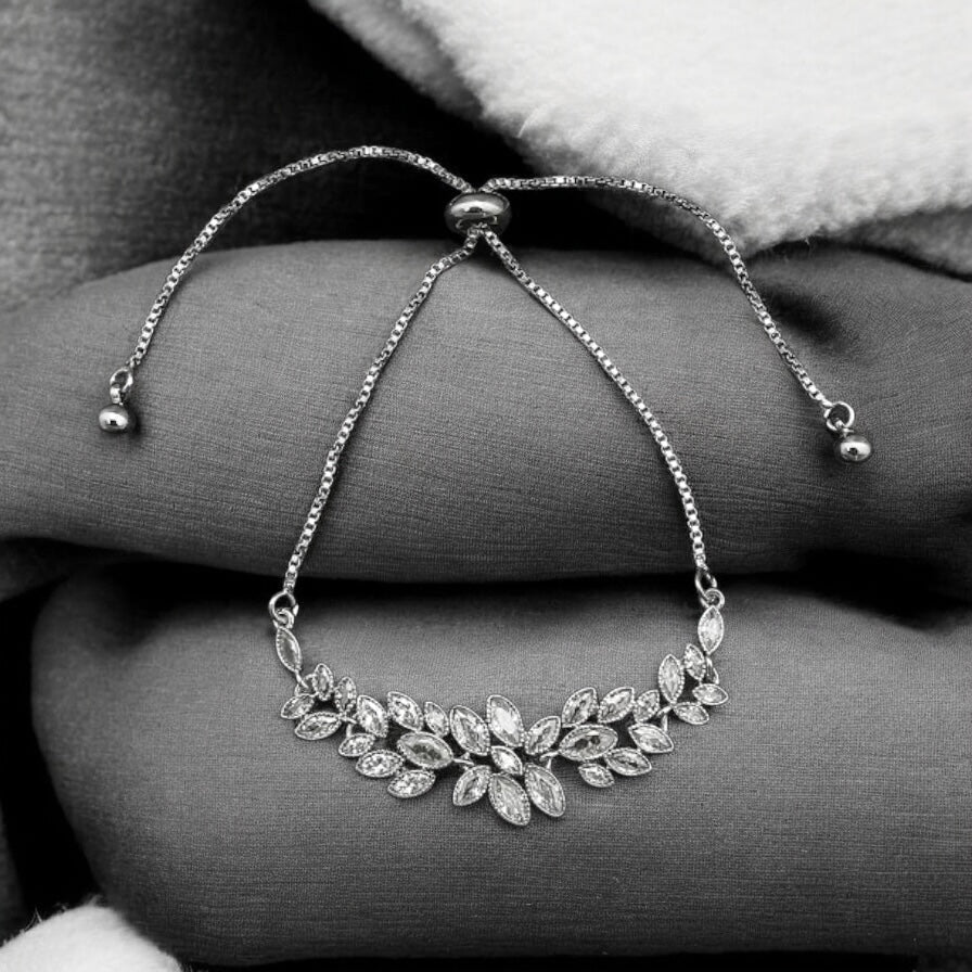 Luxury Adjustable 925 Sterling Silver Bracelet