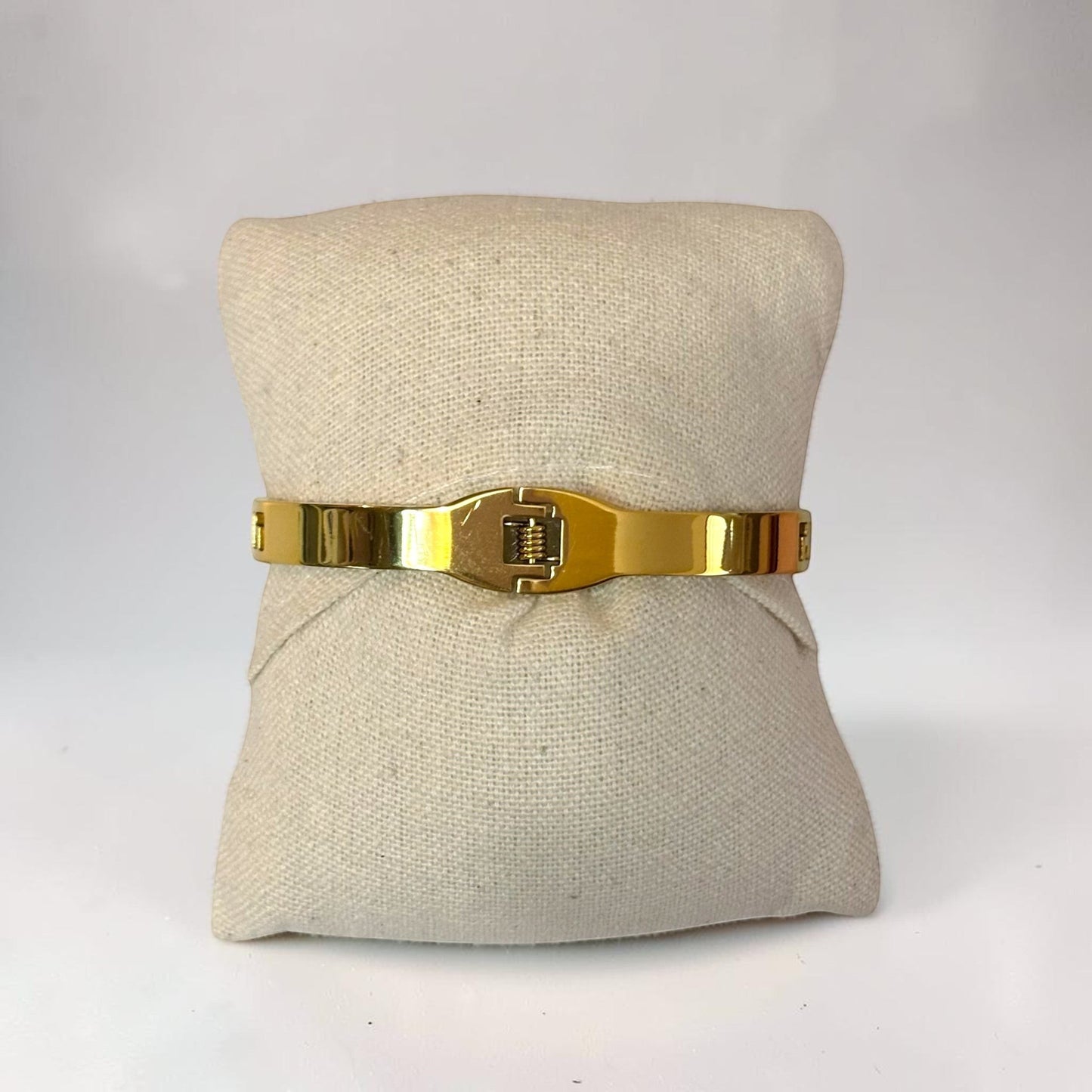Gold Titanium Steel Bangle