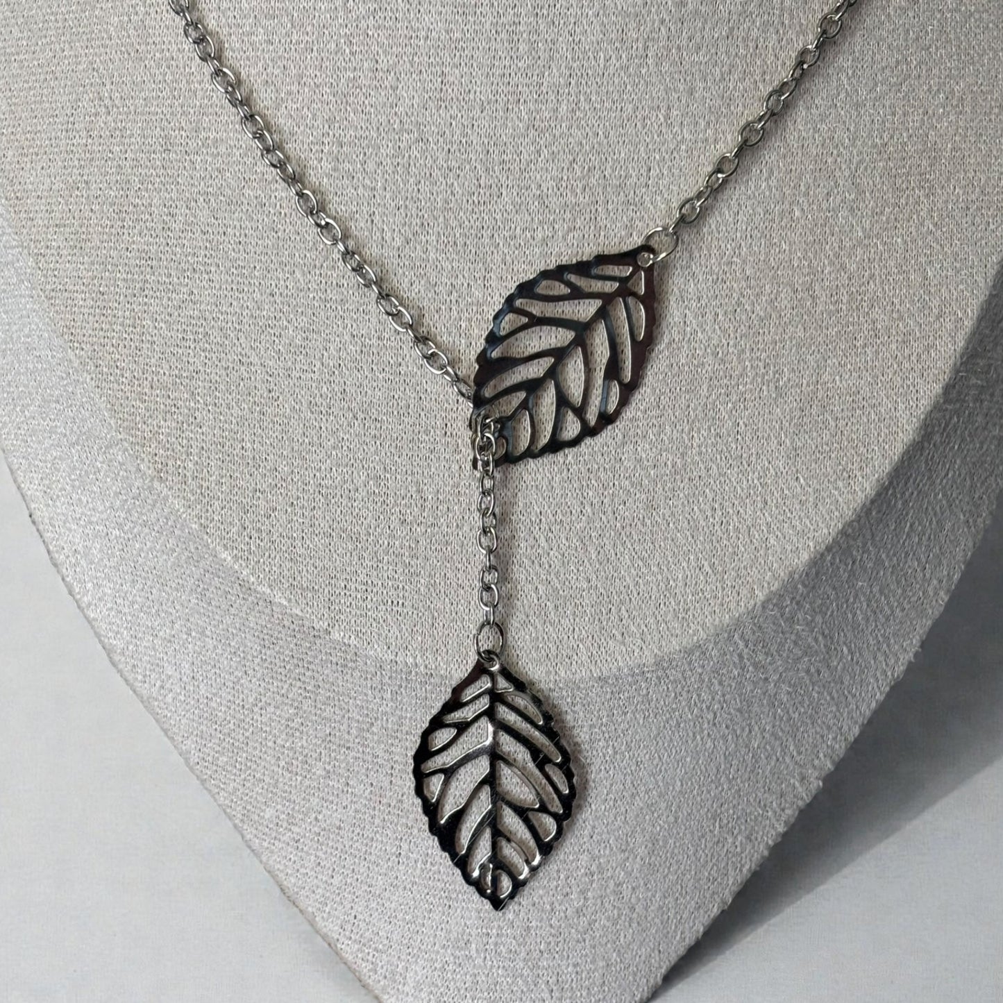 Maple Leaf Tree Y Shape Necklace