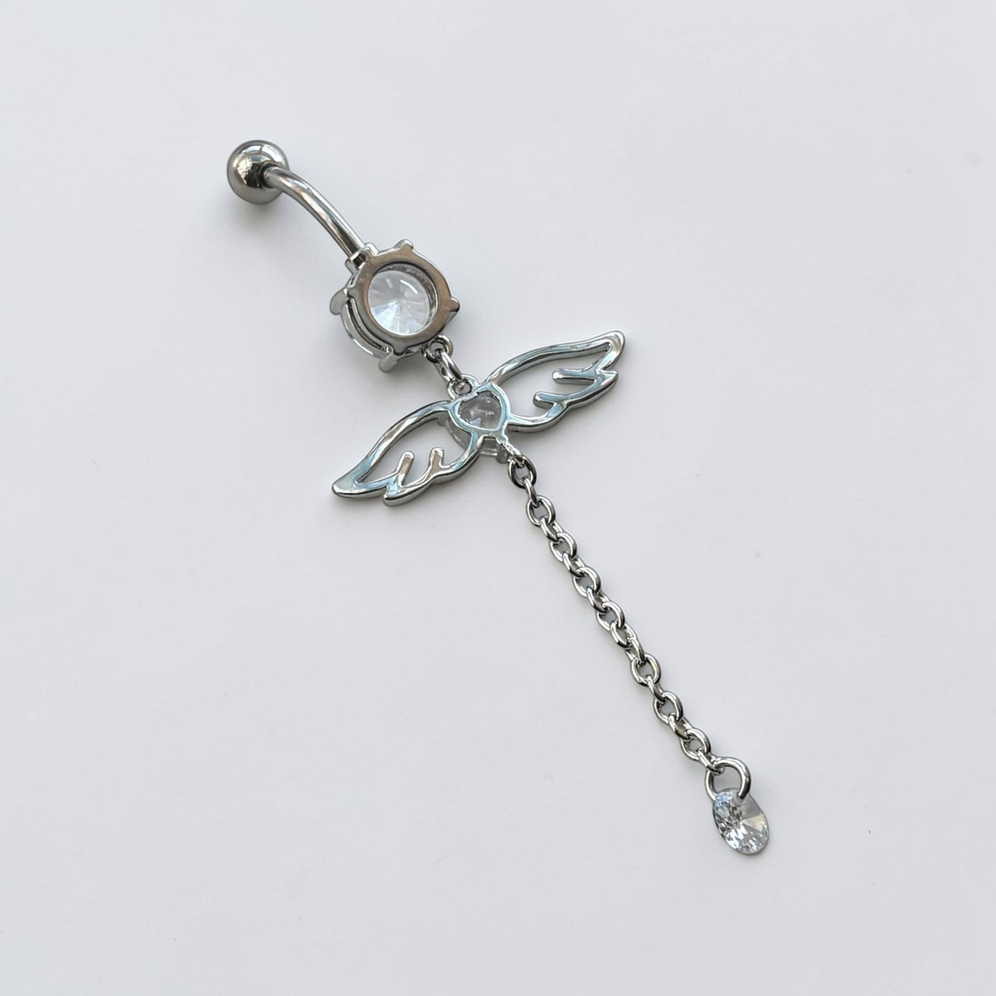 Angel Wings Dangle Belly Button Ring