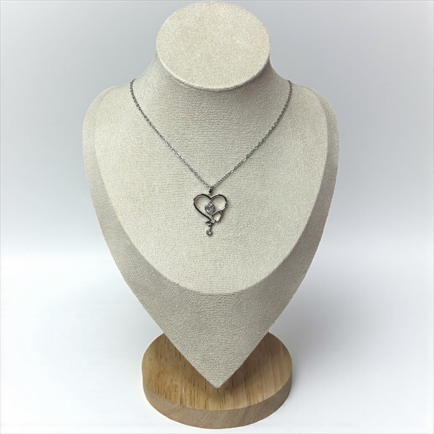 Heart Stethoscope Nurse Necklace