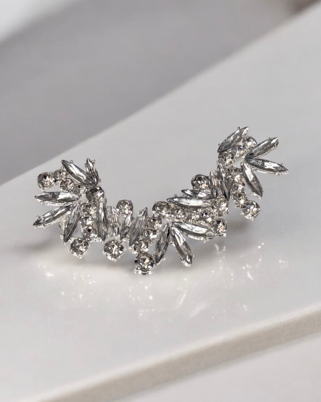 Luxury Right One Piece Silver Earring