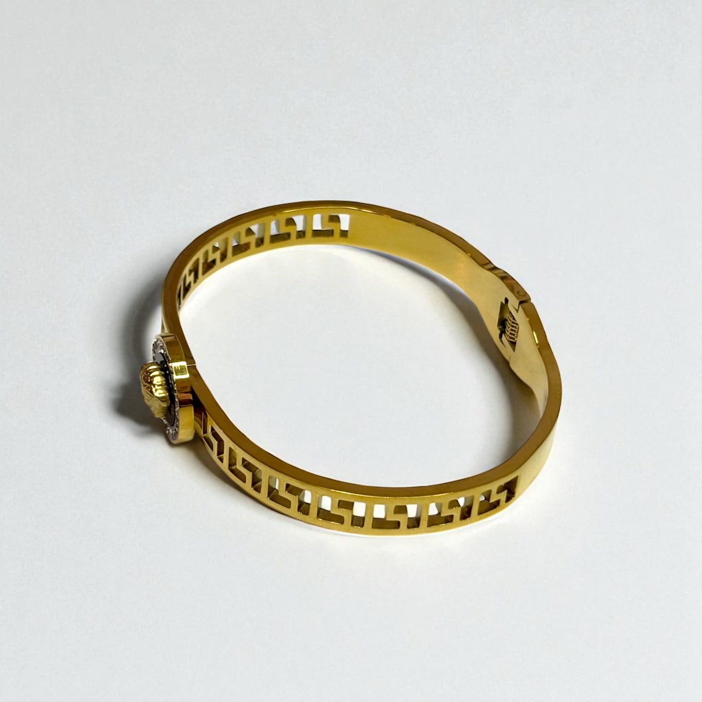 Gold Titanium Steel Bangle