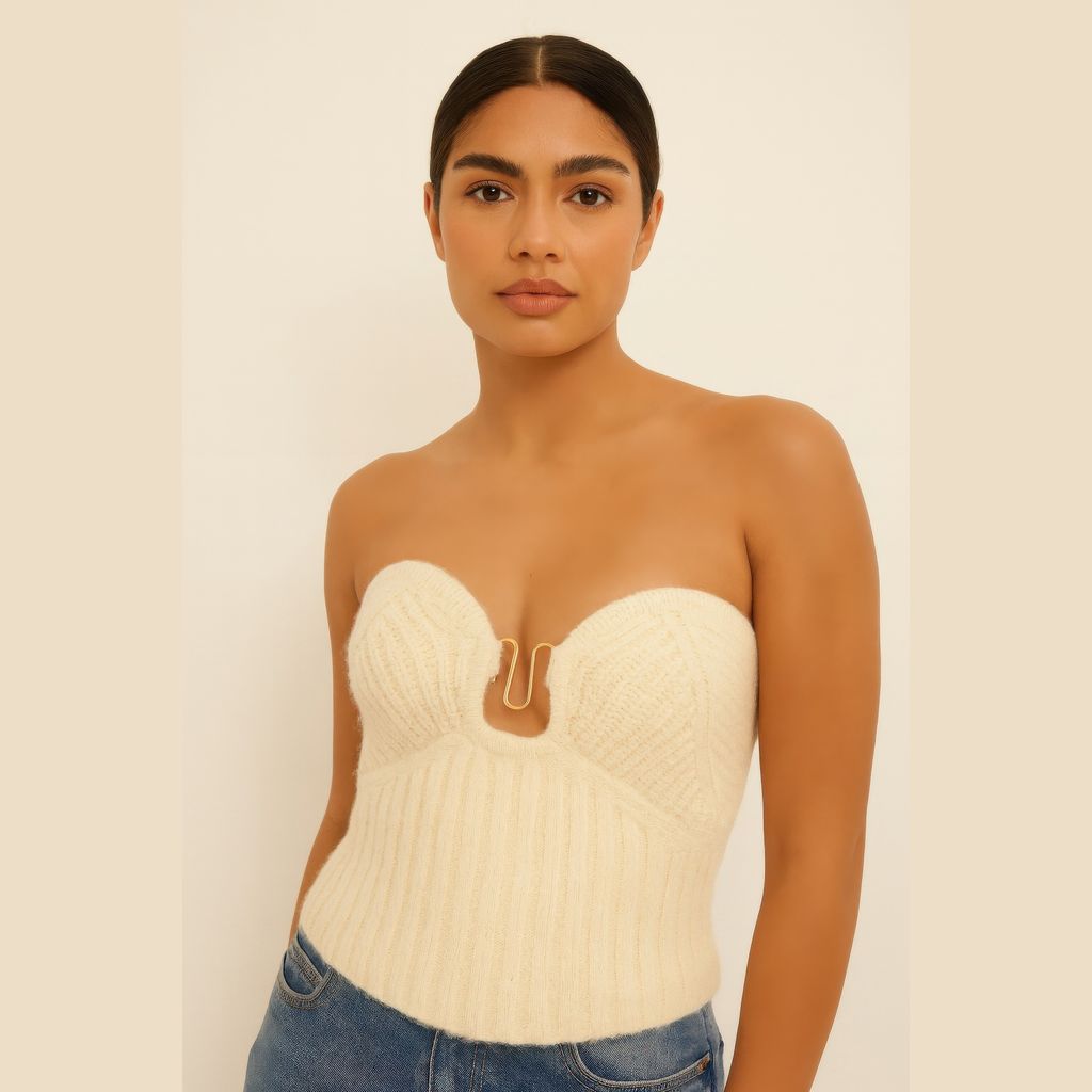 Strapless Knit Tube Top