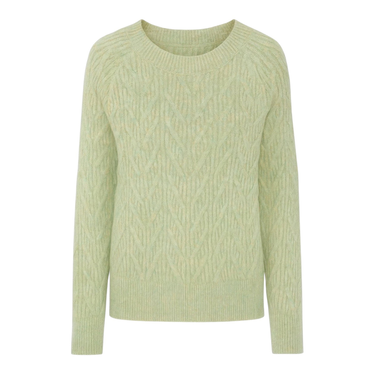 Light Green Cable Knit Sweater