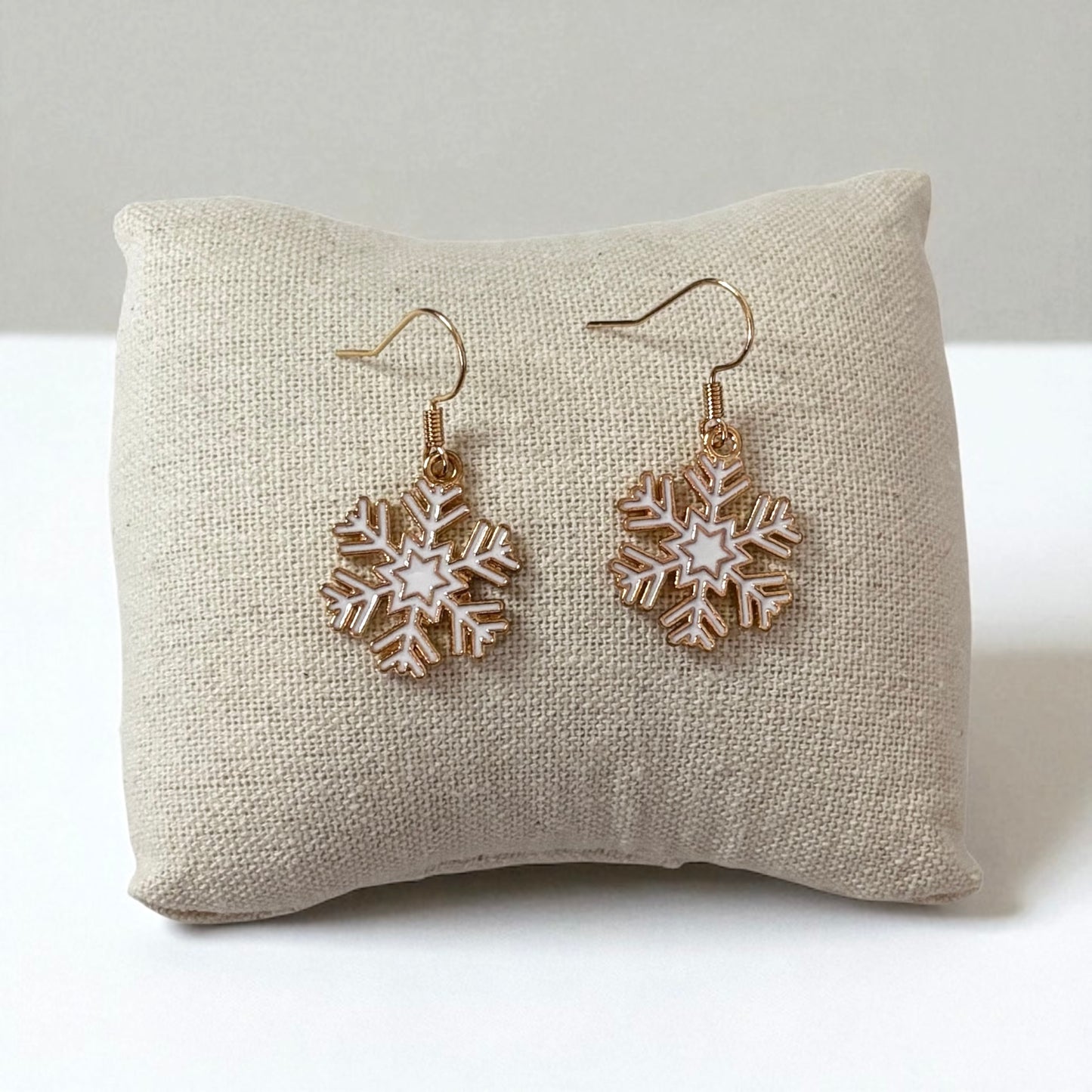 Small Snowflake Dangle Earring
