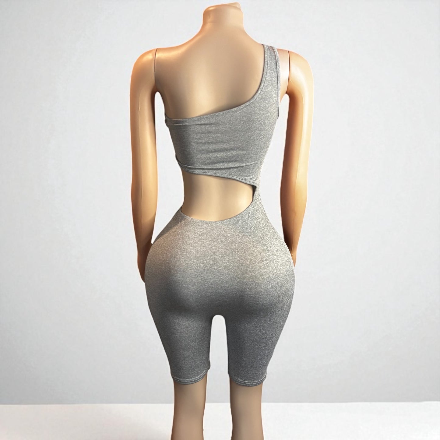 Women Waist Cut Out Short Romper