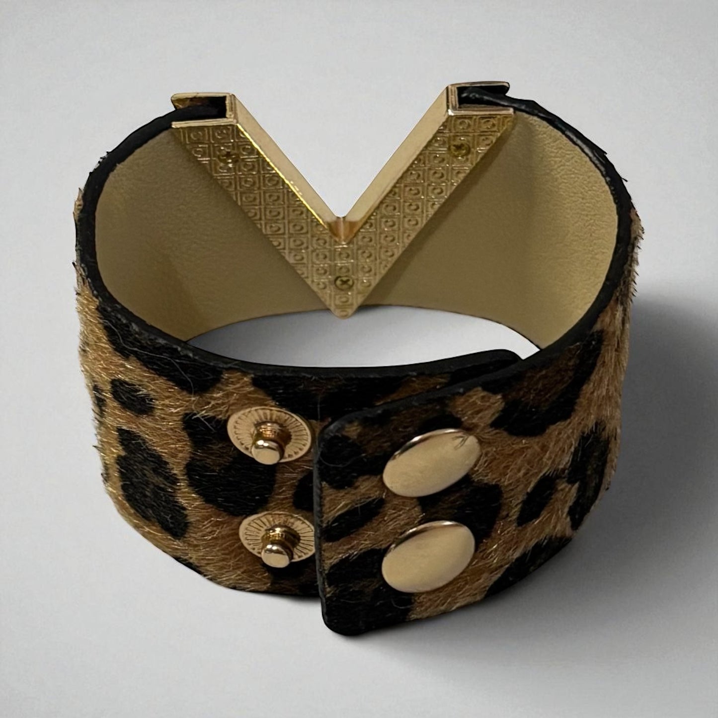 V Shape Wide Charm Cuff Wrap Bracelet