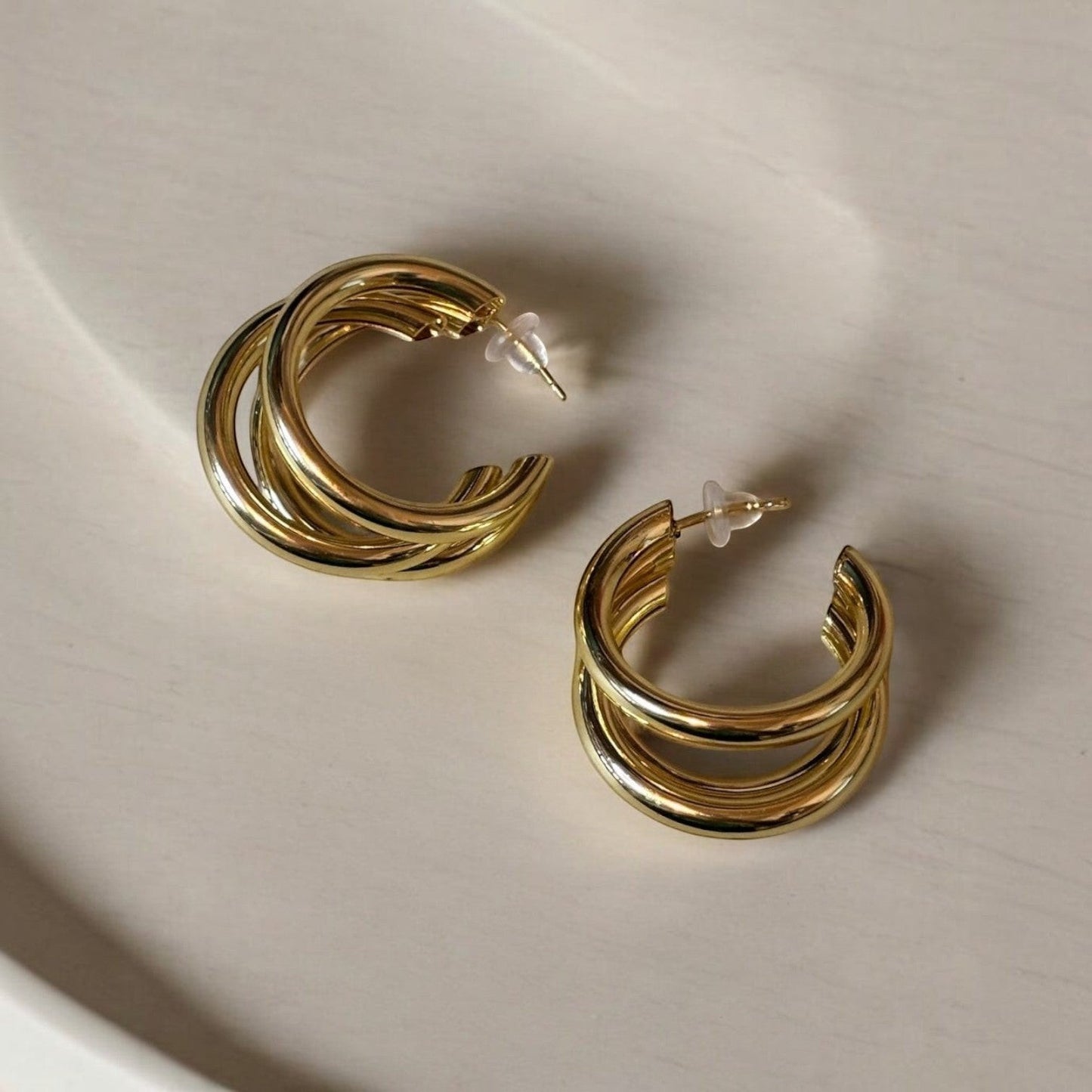 Chunky Lightweight Hoop Earrings