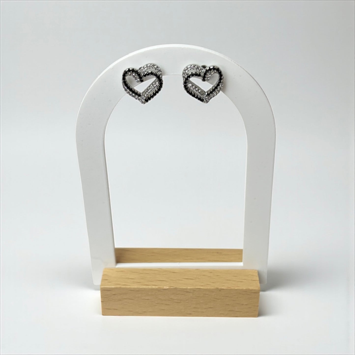 925 Sterling Silver Heart Stud Earring