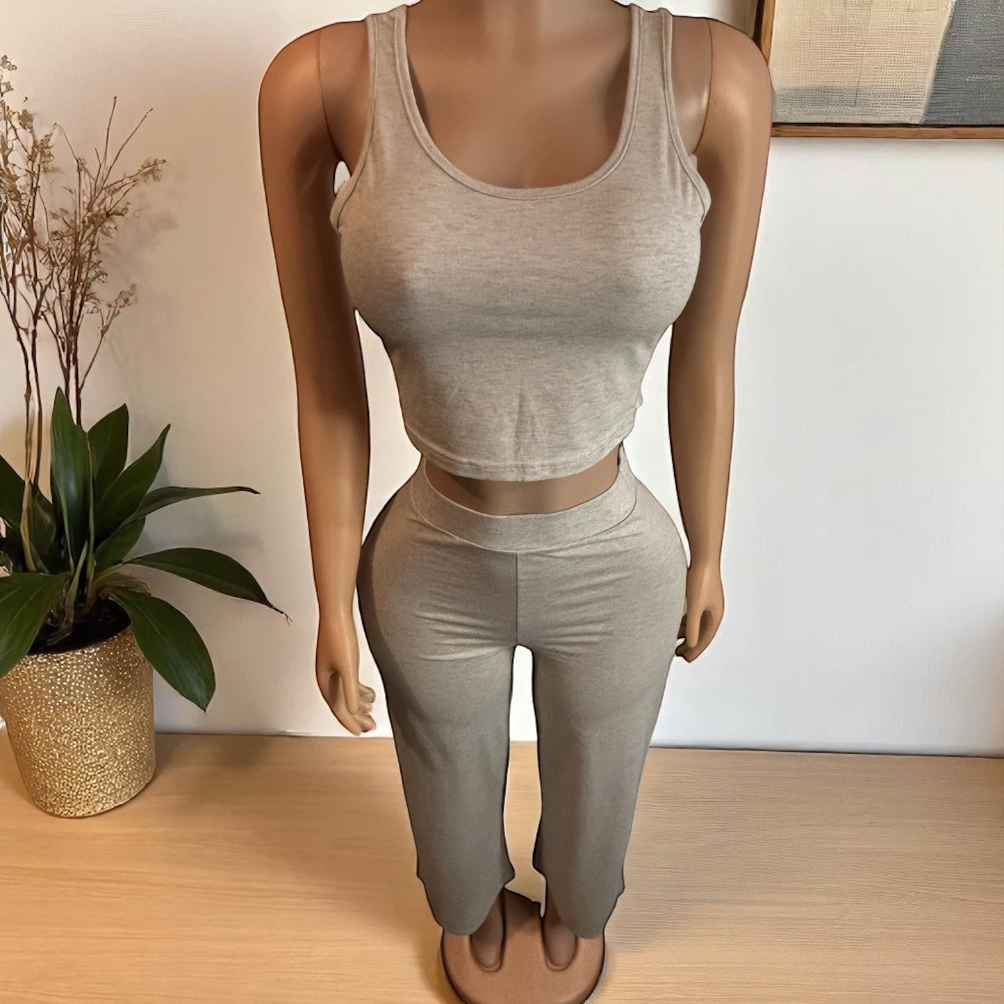 Conjunto gris de 2 piezas