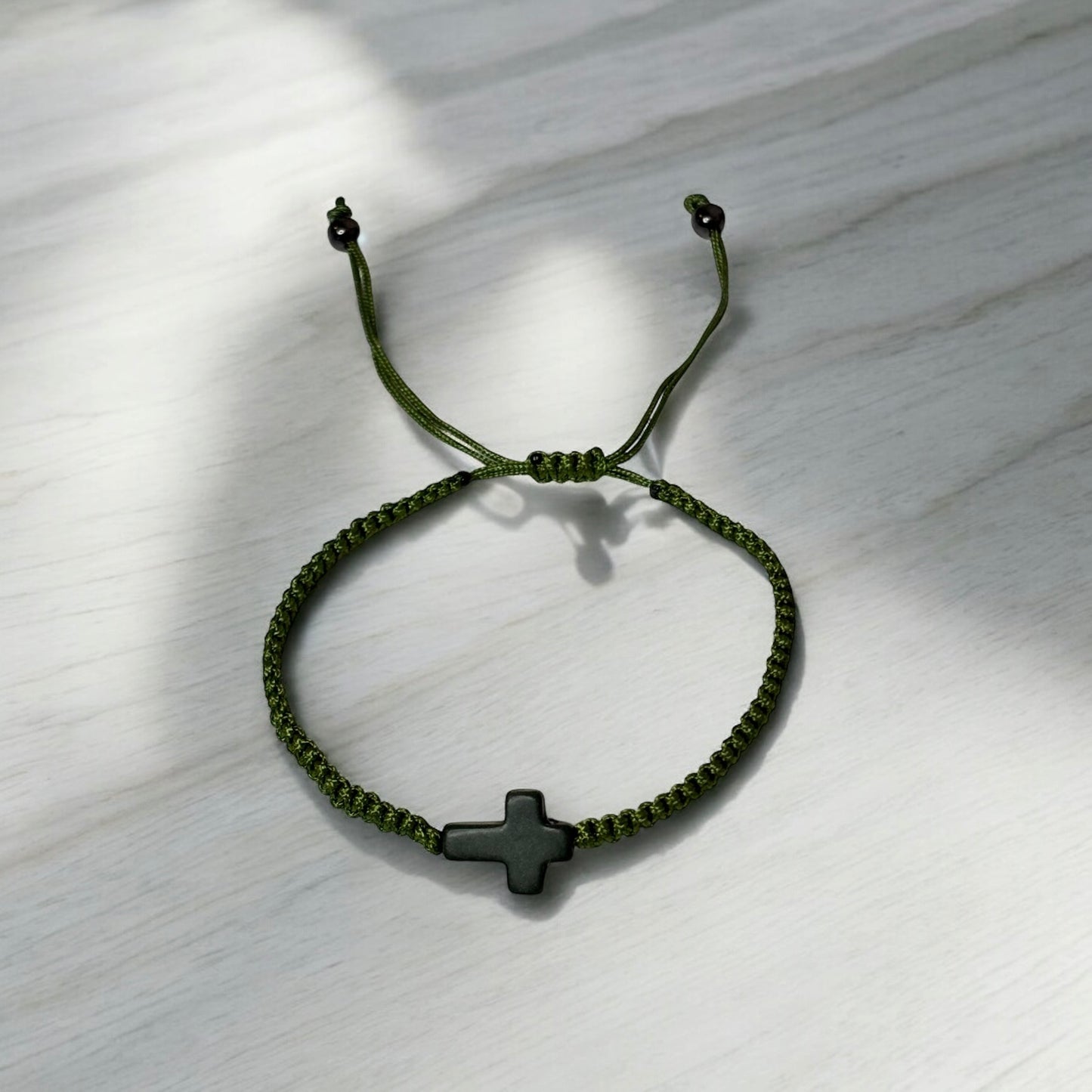 Braided Cross Adjustable Bracelet