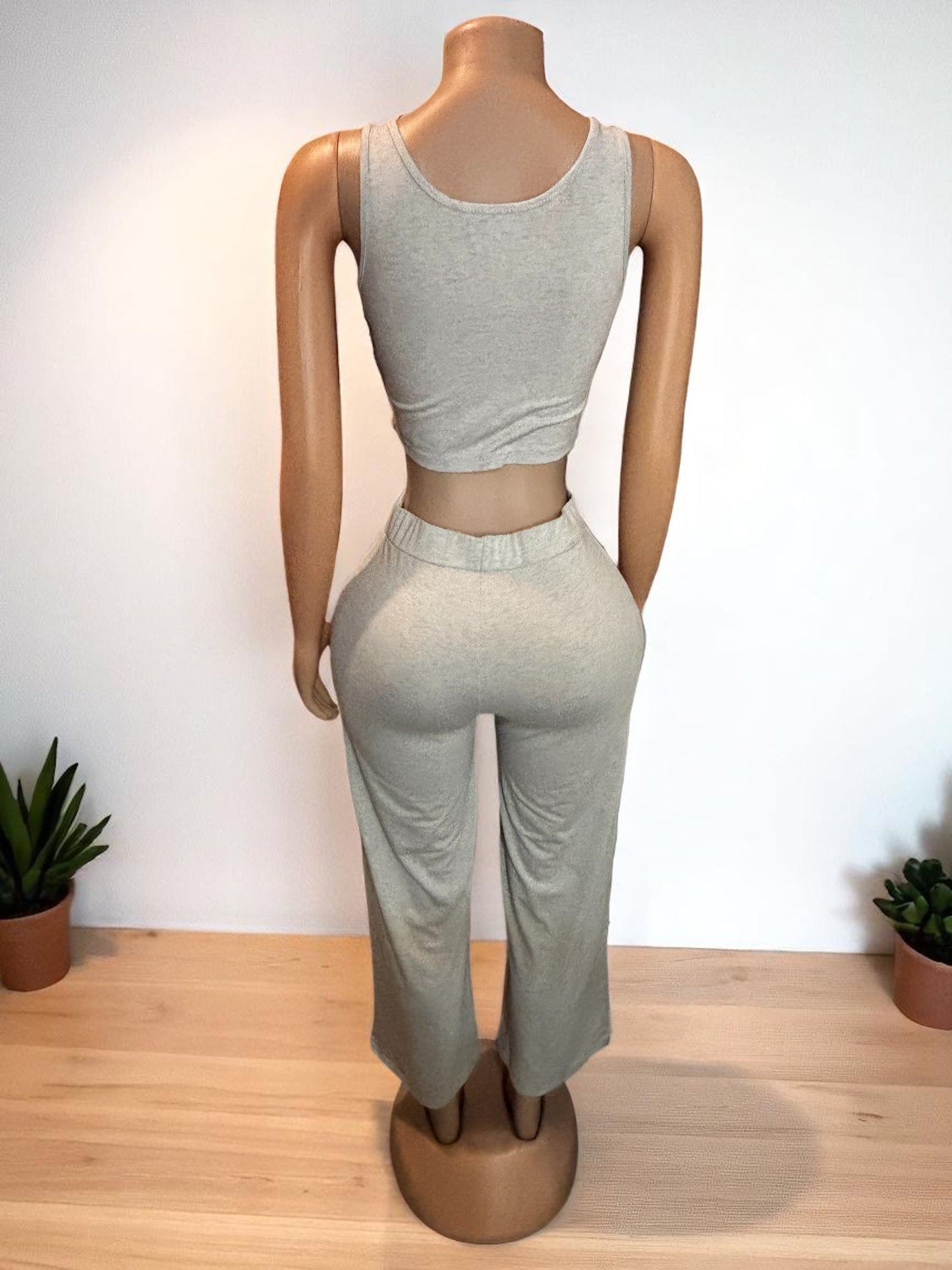 Conjunto gris de 2 piezas