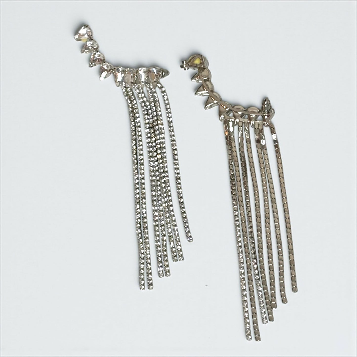 Sophisticated Rhinestone Glam Earrings