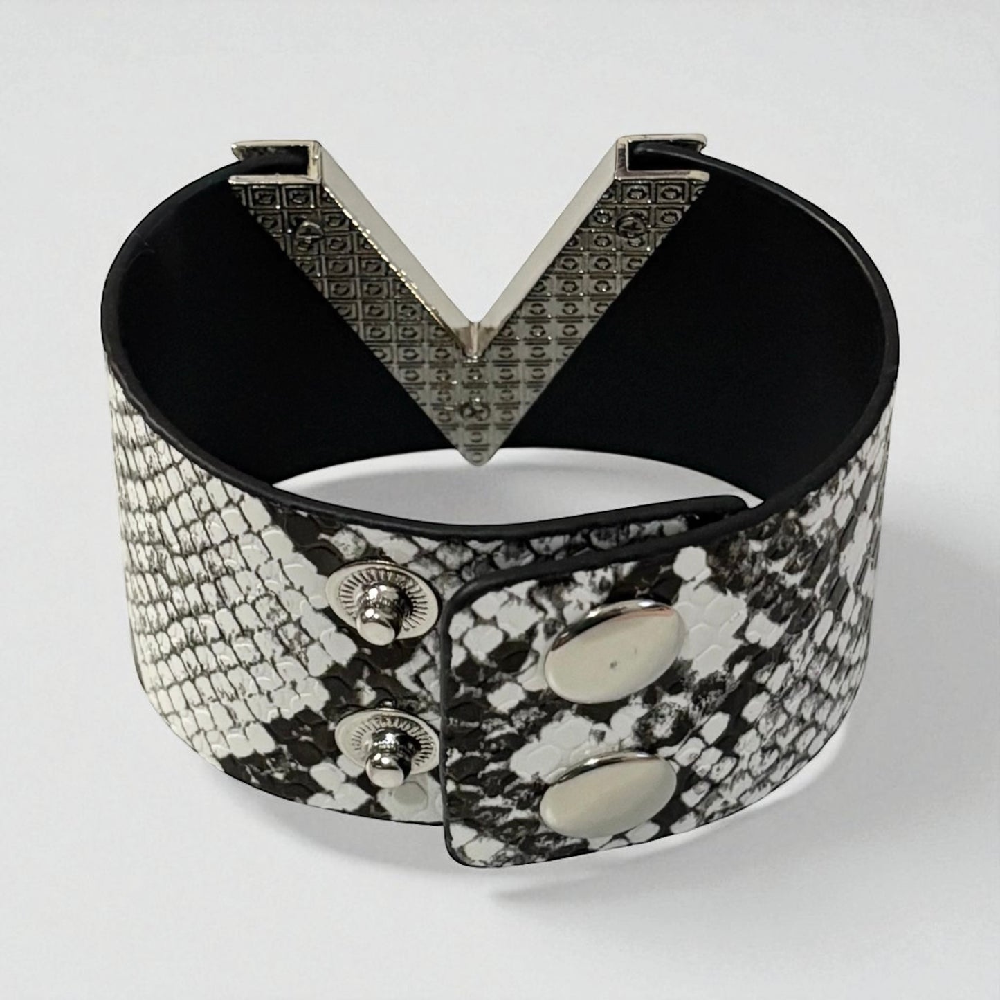 V Shape Wide Charm Cuff Wrap Bracelet