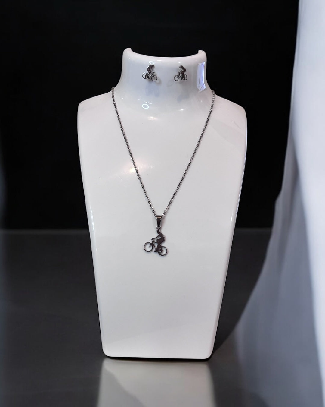 Classic Style Sports Bicycle Jewelry Set