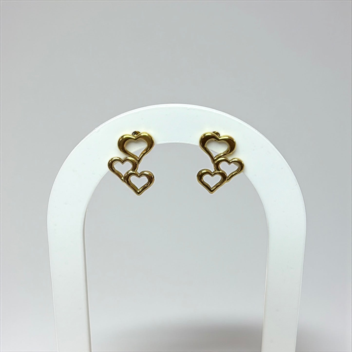 Triple Hearts Small Earrings