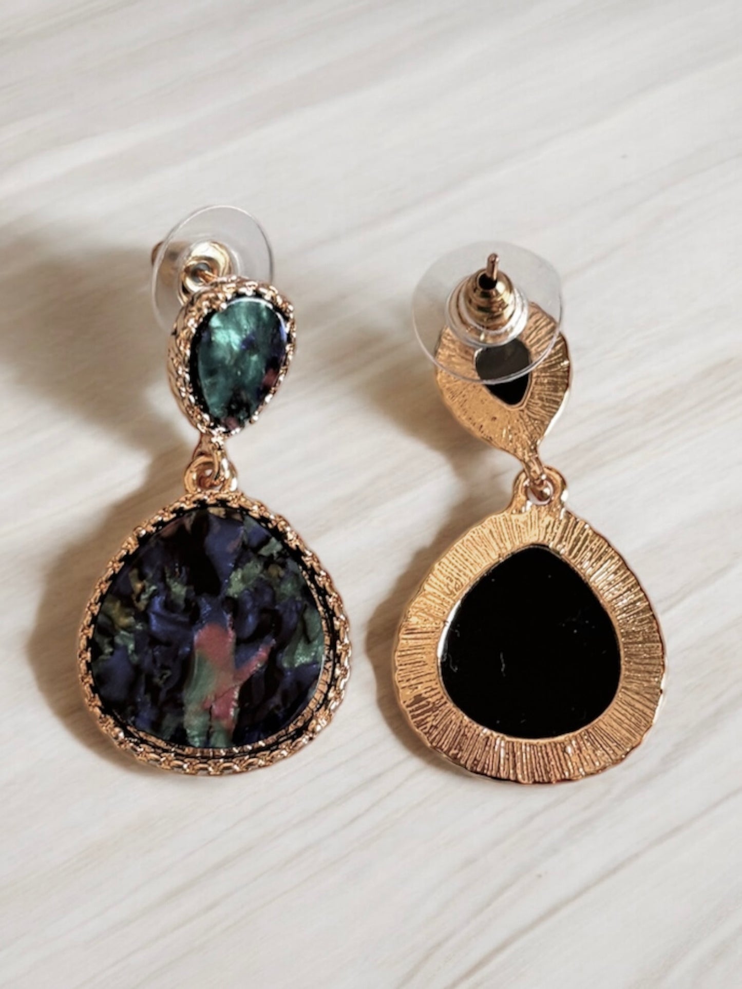 Water Droplets Gem Earrings