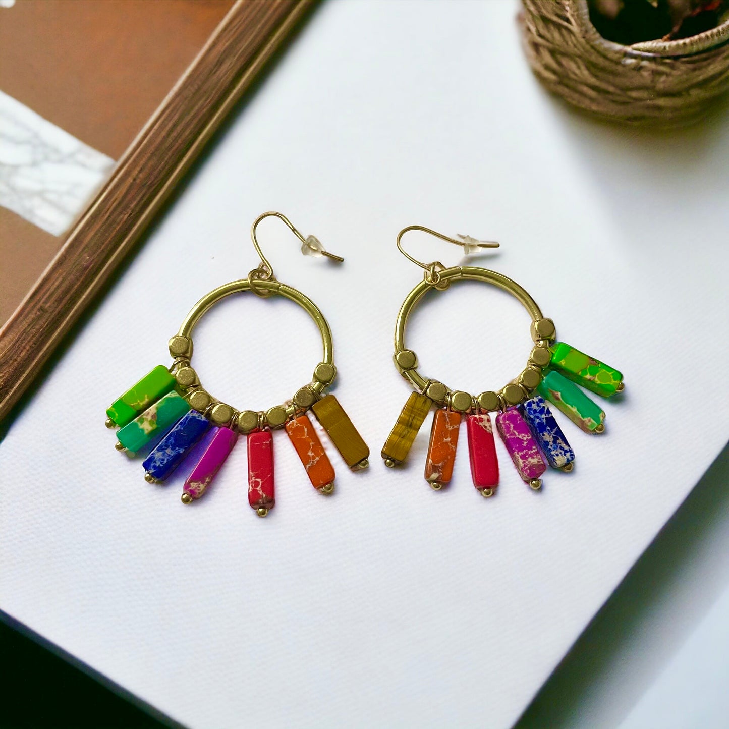 Colorful Vintage Dangle Earring
