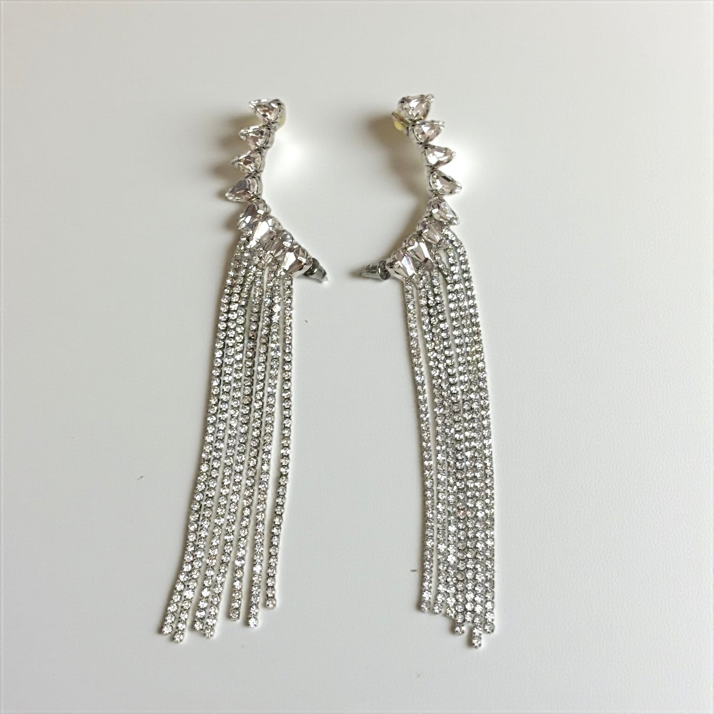 Sophisticated Rhinestone Glam Earrings