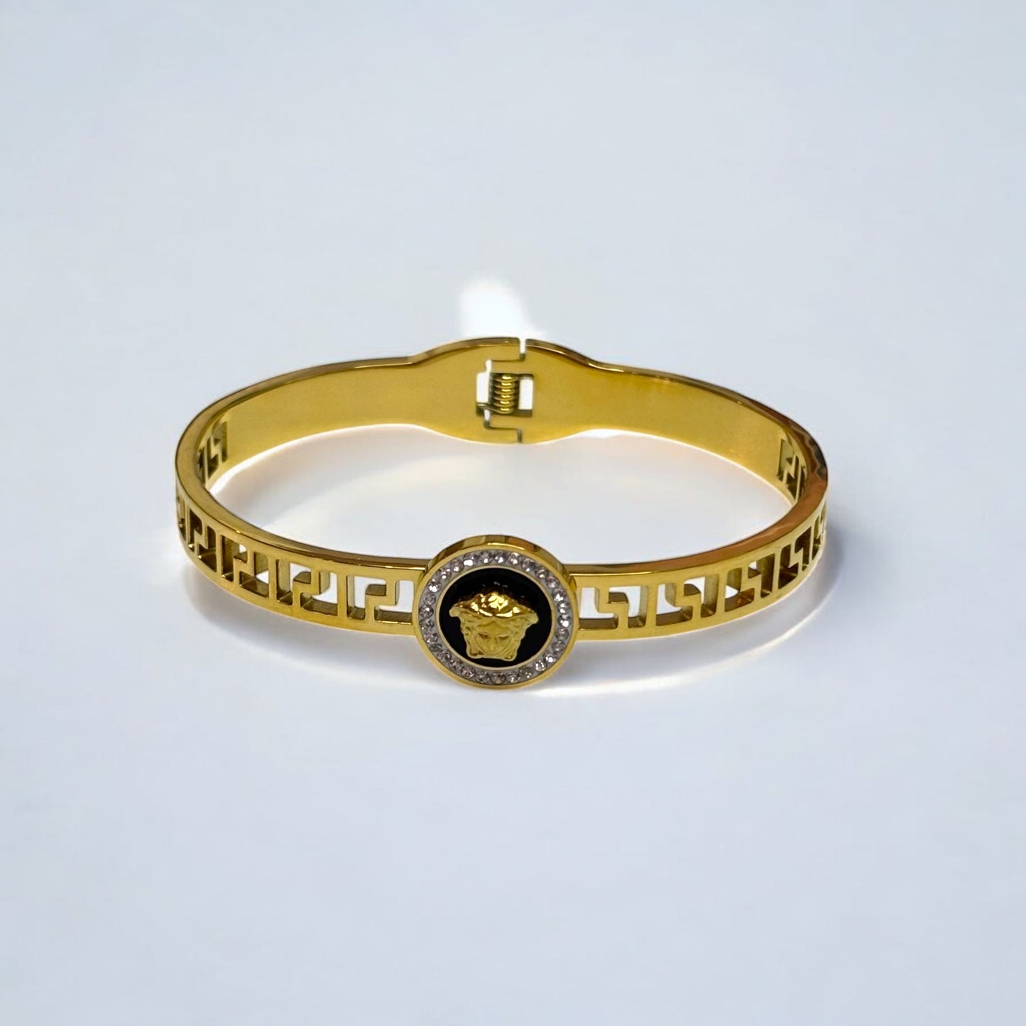 Gold Titanium Steel Bangle