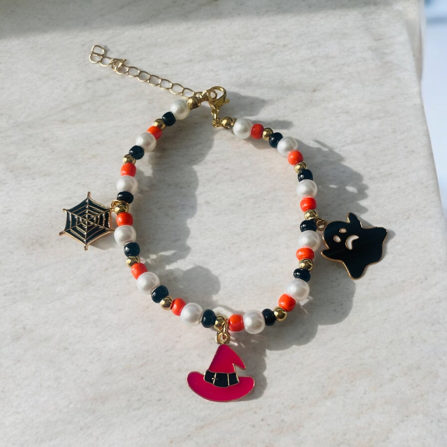 Spooky Chic Halloween Necklace Bracelet Set