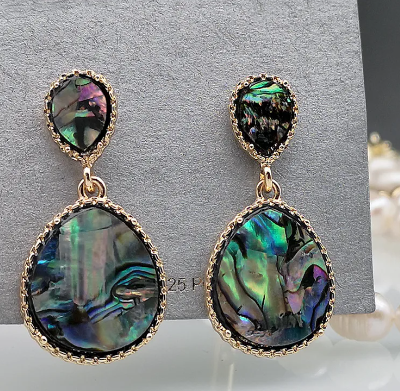 Water Droplets Gem Earrings