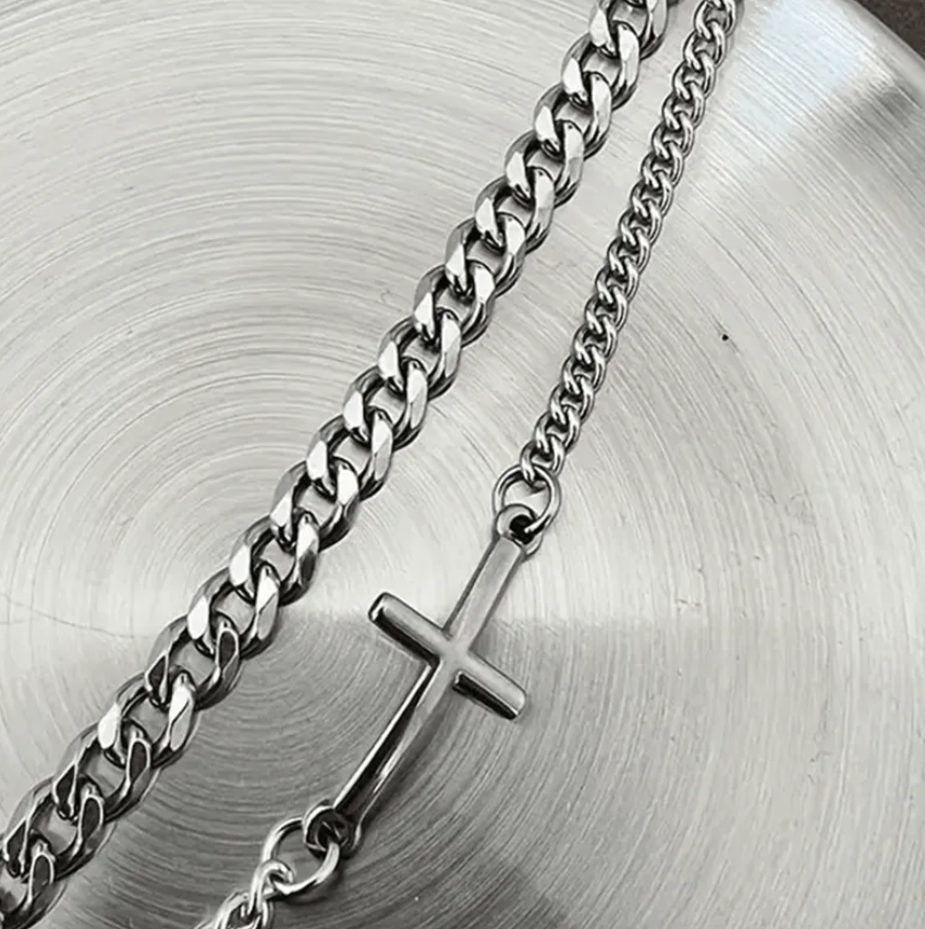 Double Layer Stainless Steel Bracelet