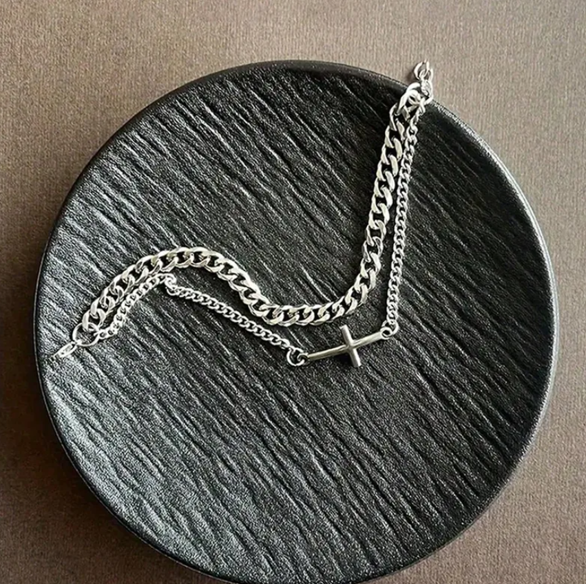Double Layer Stainless Steel Bracelet