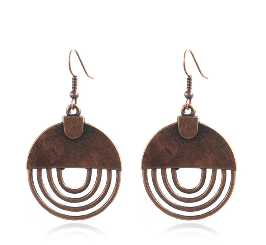 Antique Bronze Dangle Earrings