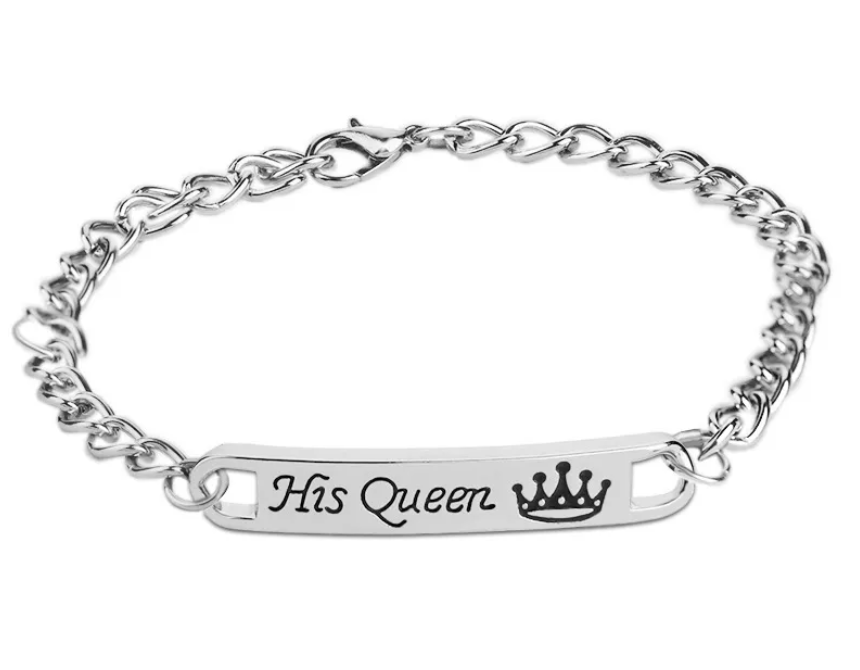 HIS QUEEN LINK BRACELET