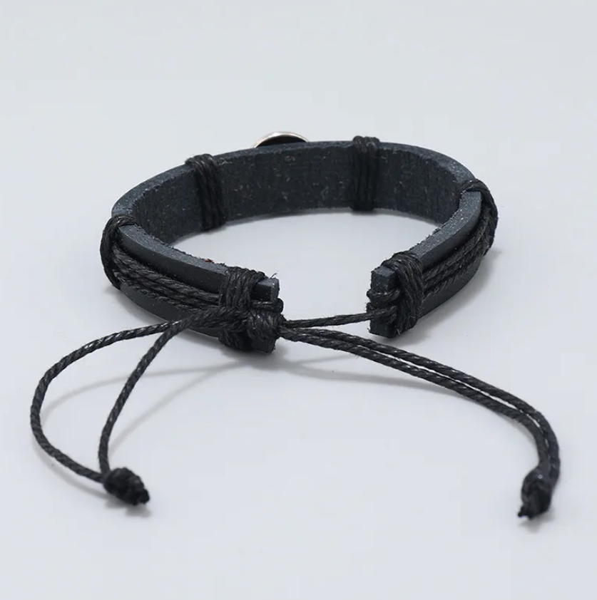 Pu Leather Soccer Men Bracelets