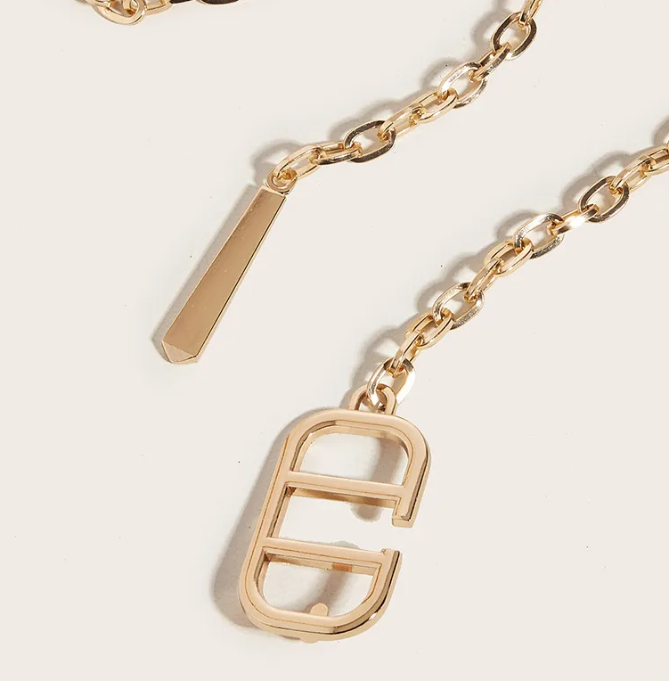 Chic Geometric Metal Waist Chain