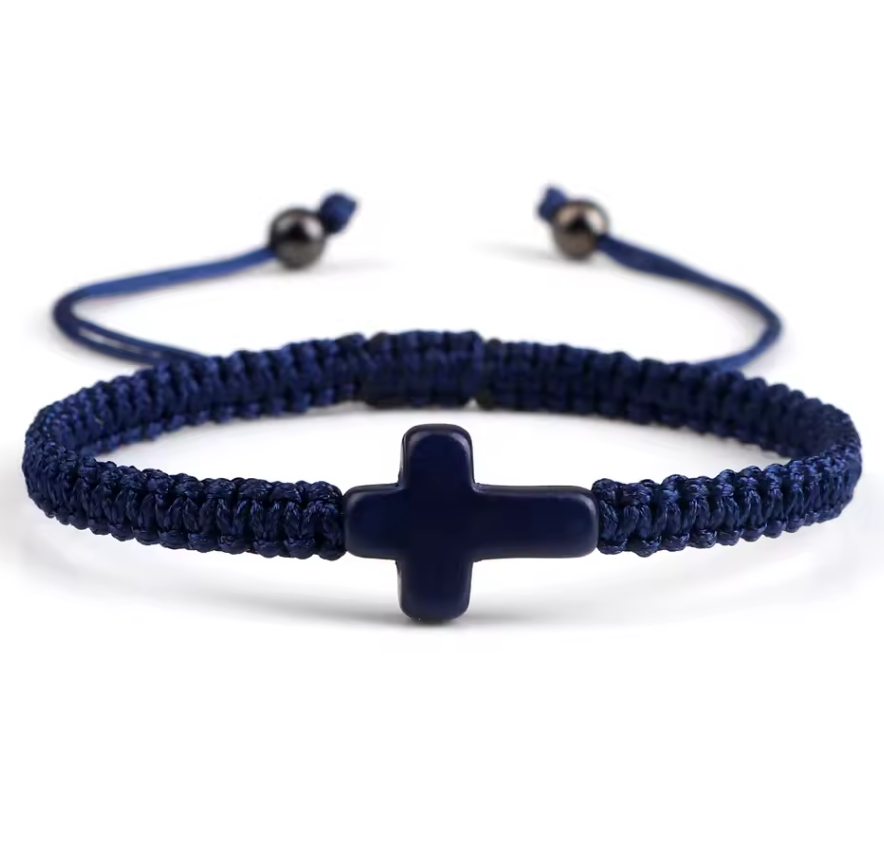 Braided Cross Adjustable Bracelet