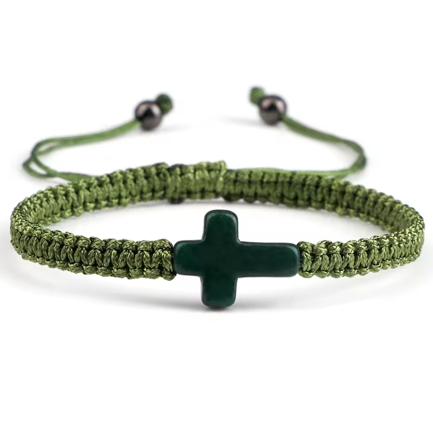 Braided Cross Adjustable Bracelet