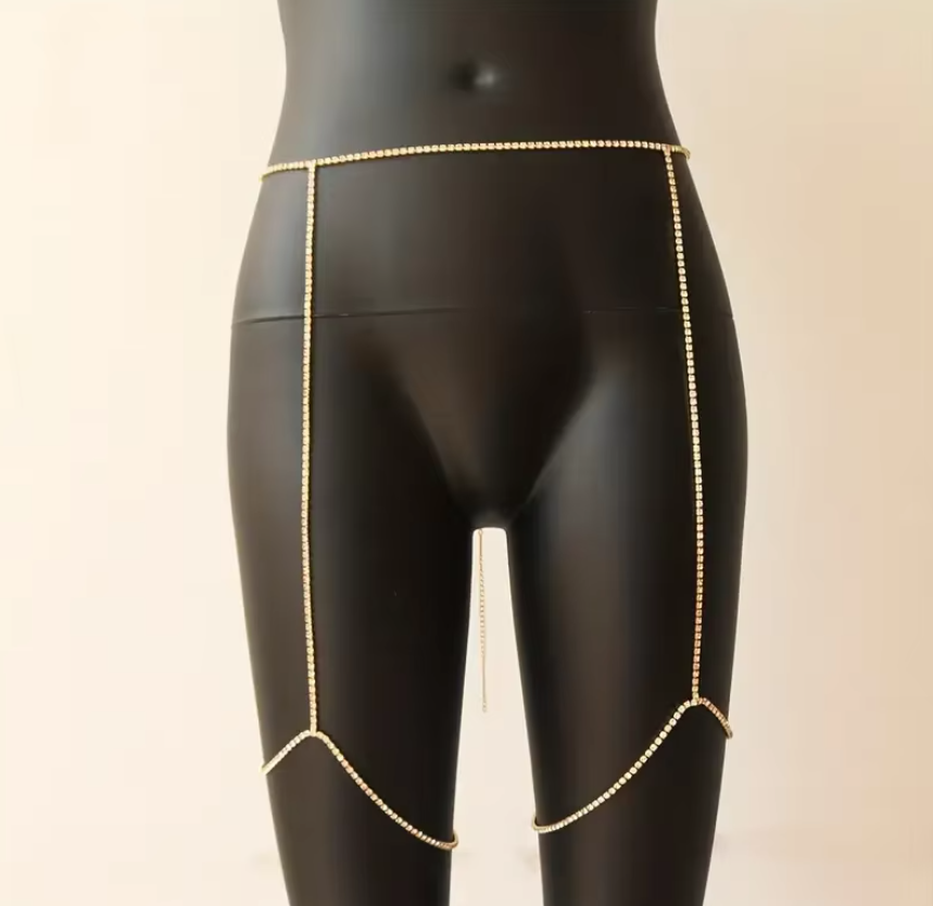 Crystal Thigh Leg Body Chain