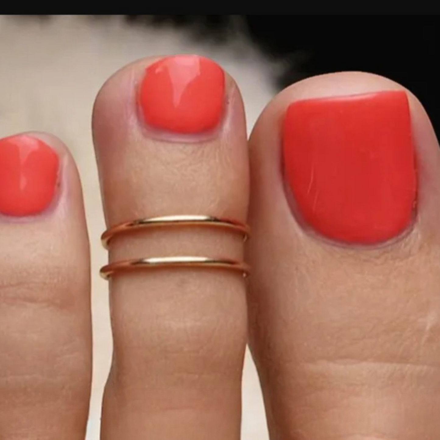 Minimalist Gold Adjustable Toe Ring