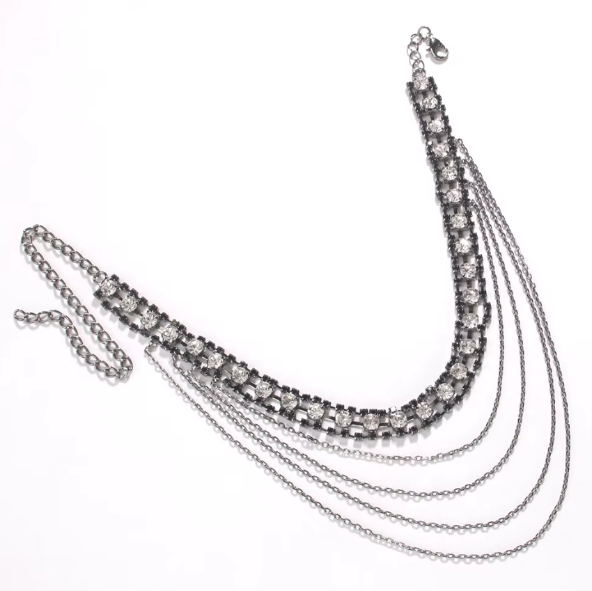 Black Layered Shoulder Luxury Strap