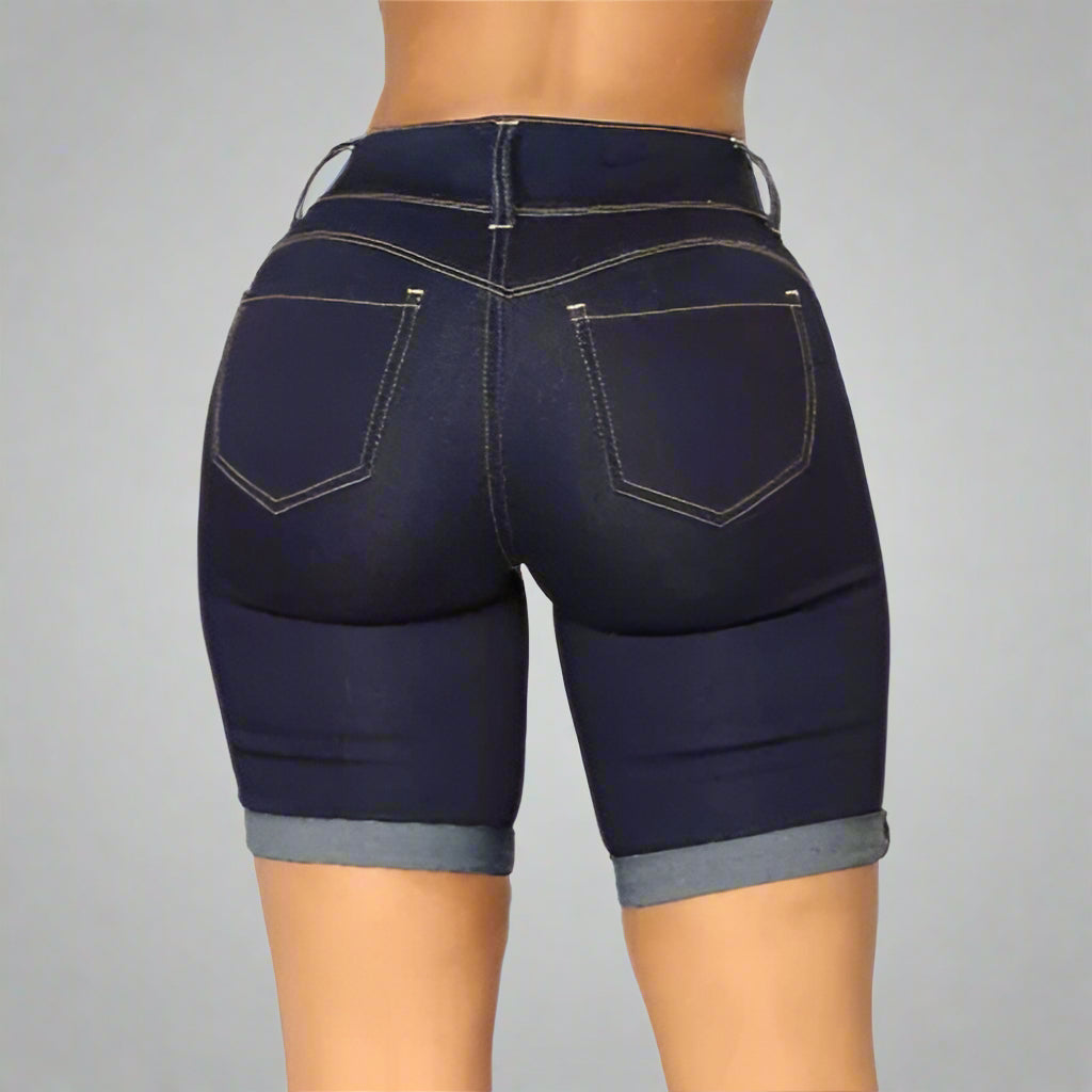 Dark Denim Women Bermuda Shorts