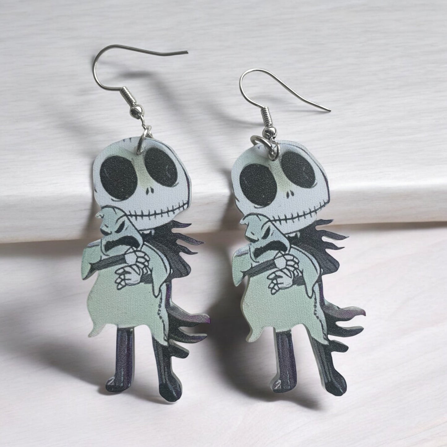 Arylic Ghost Hug Drop Earrings