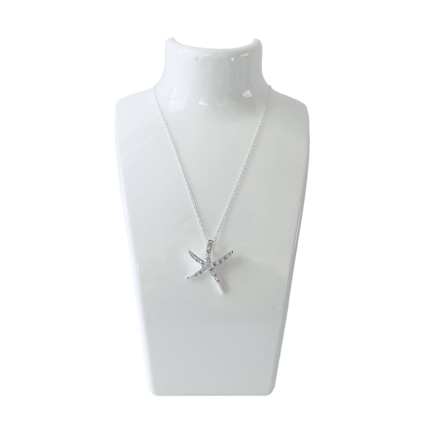 Starfish Pendant Silver Necklace
