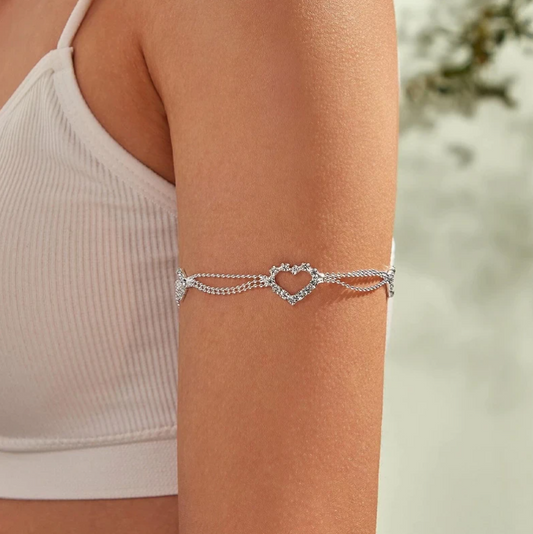 Arm Heart Adjustable Chain Bracelet
