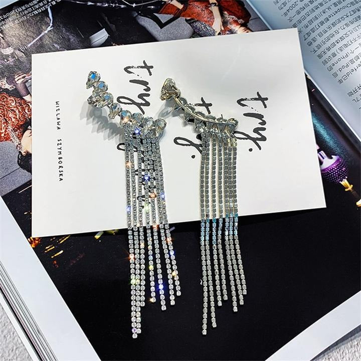 Sophisticated Rhinestone Earrings for Evening Glam