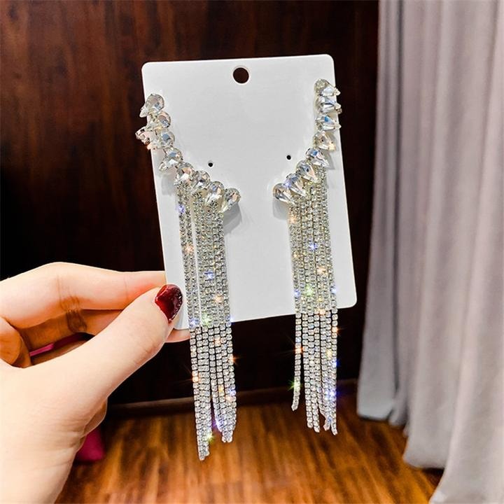 Sophisticated Rhinestone Earrings for Evening Glam