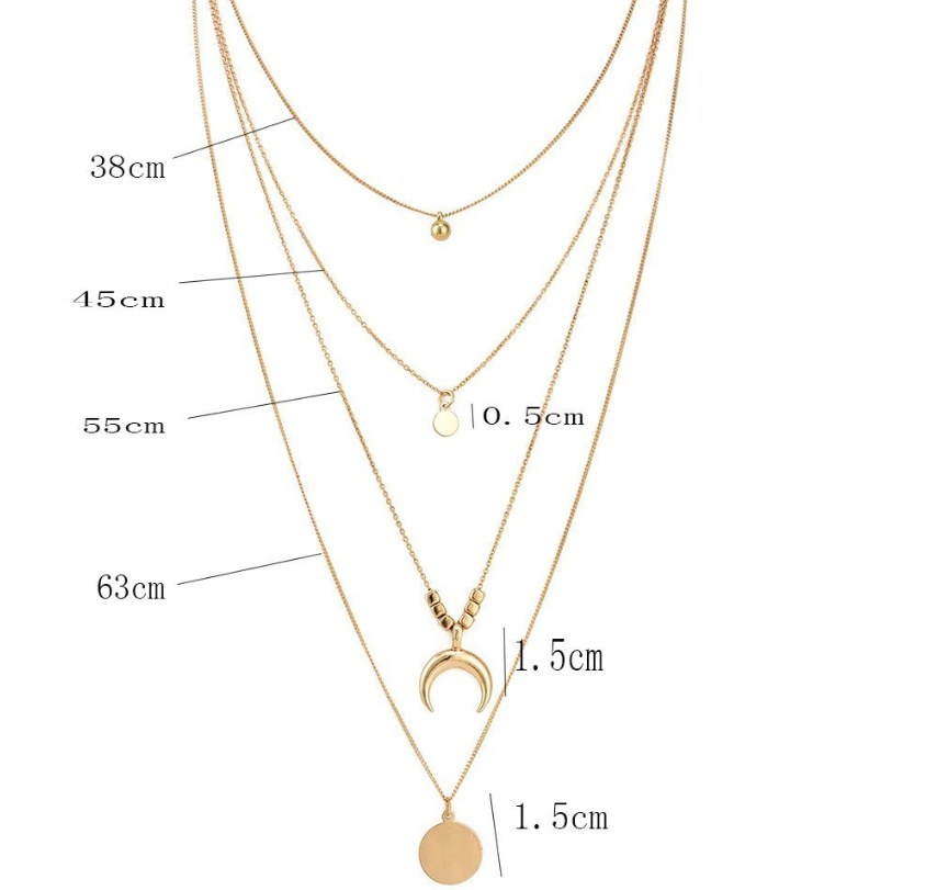 Vintage Multilayer Gold Necklace