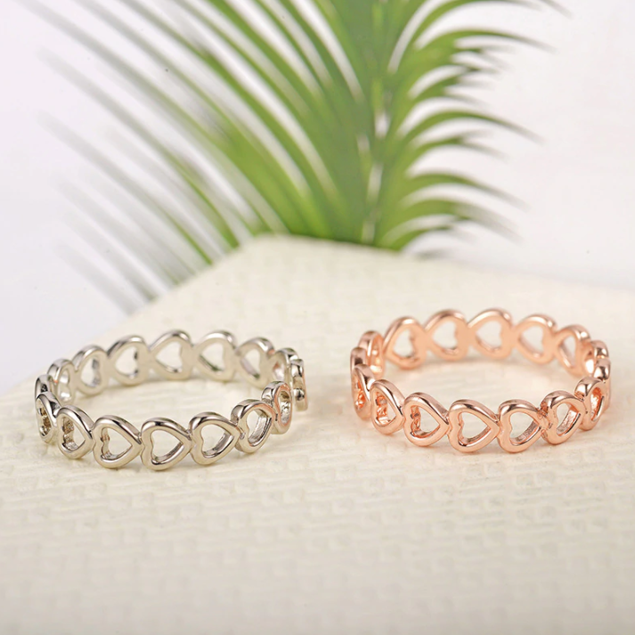 Heart Shape Adjustable Open Ring