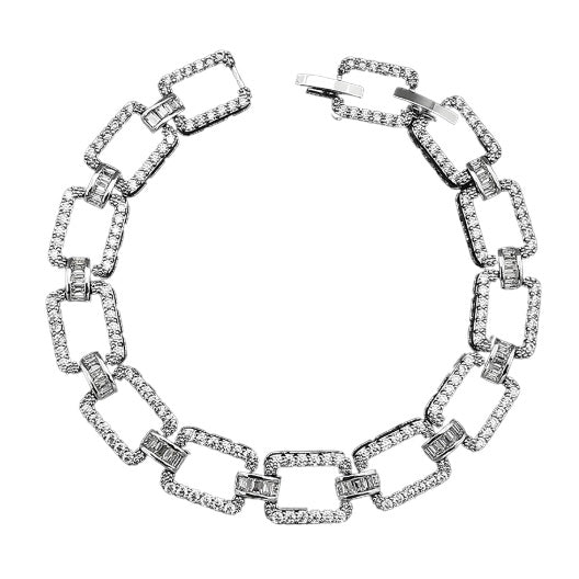 Luxury Rectangle Silver Bracelet