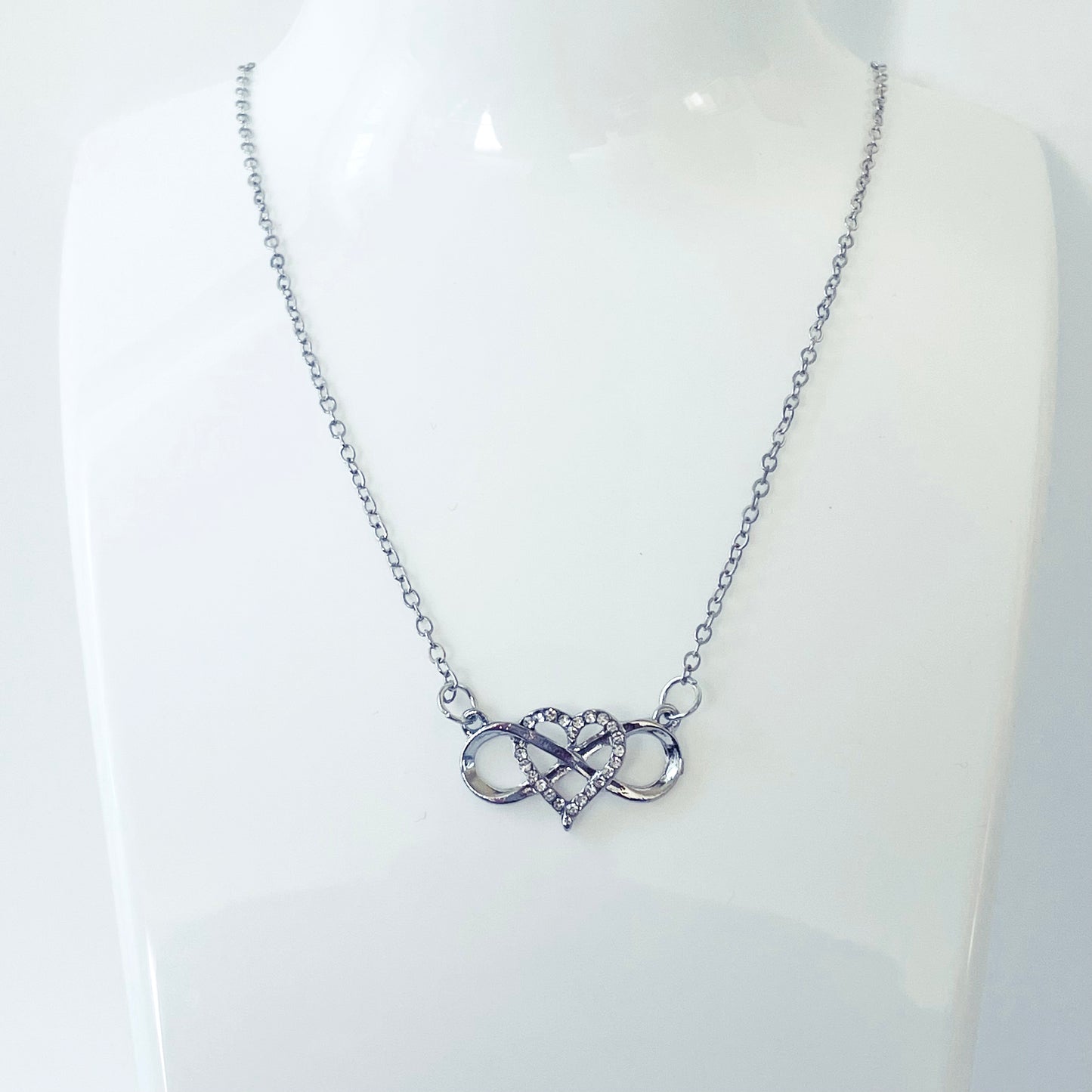 Silver Infinity Forever Love Necklace