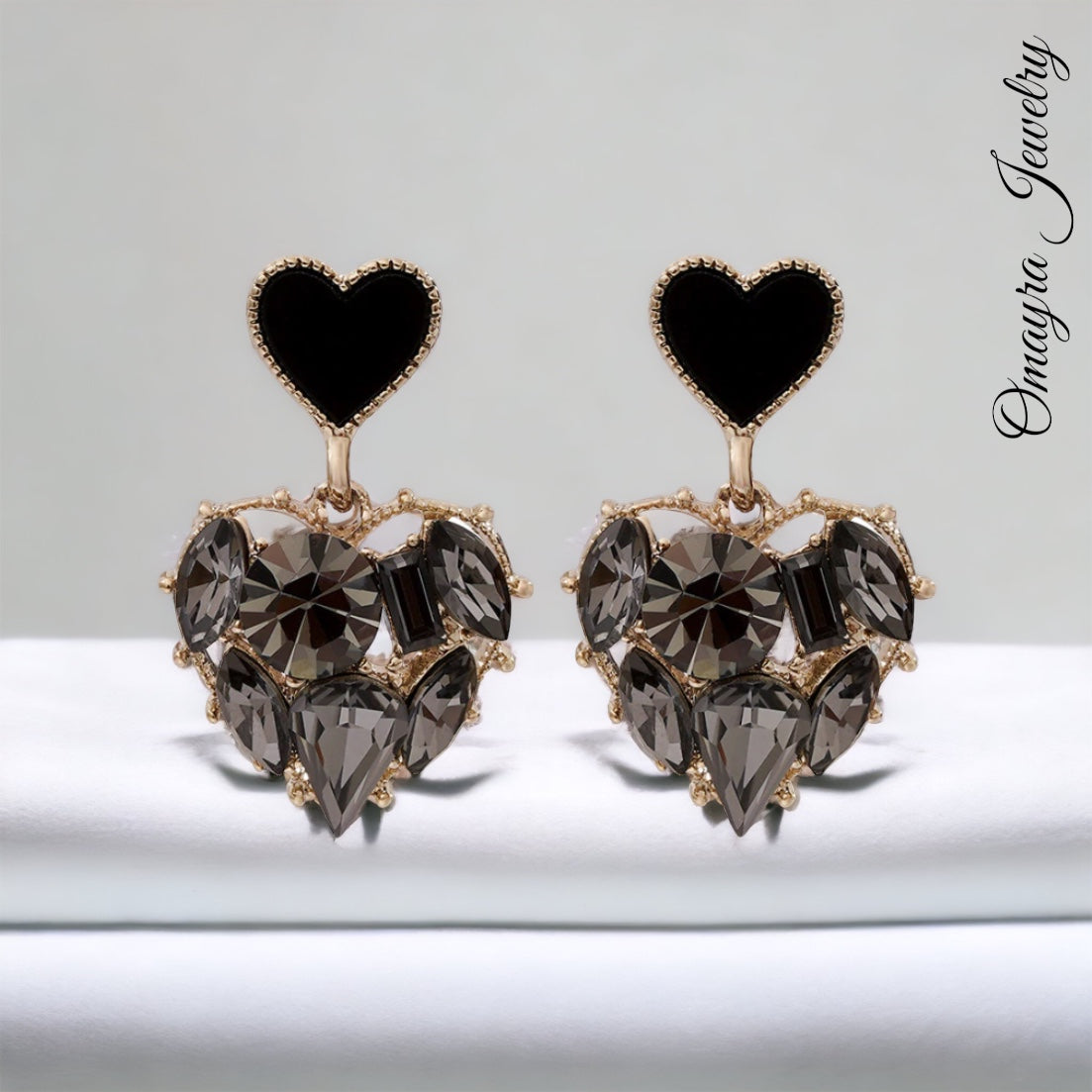 Crystal Love Heart Earrings
